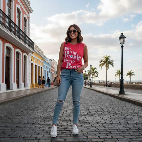 Musculosa dama letras